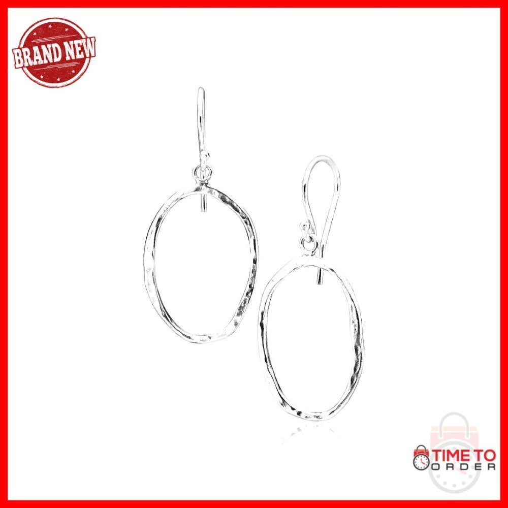 925 Sterling Silver Hoop Earrings, Hypoallergenic Vintage Dangle Statement